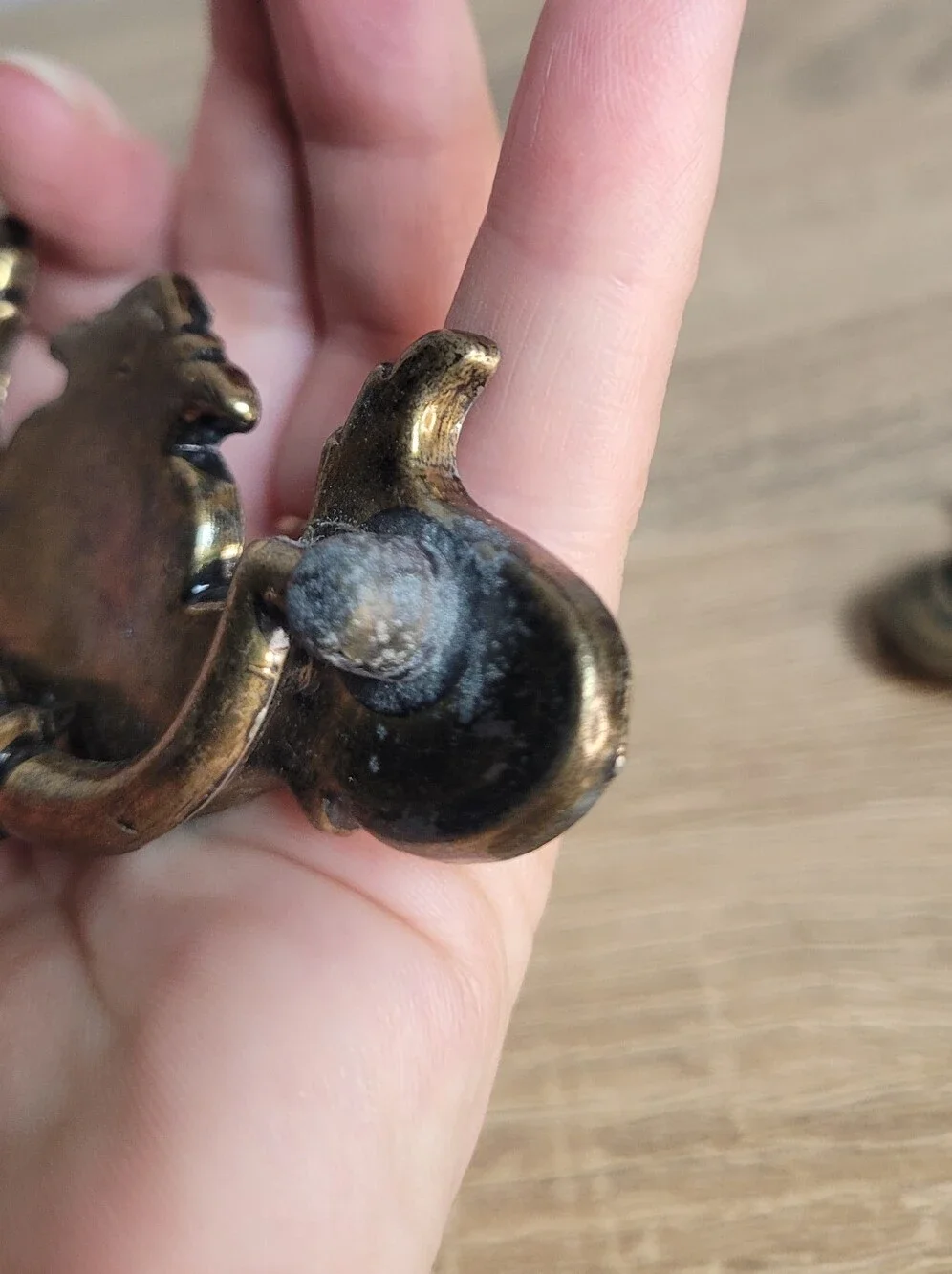 Antique Brass Drawer Pulls - Set of 4